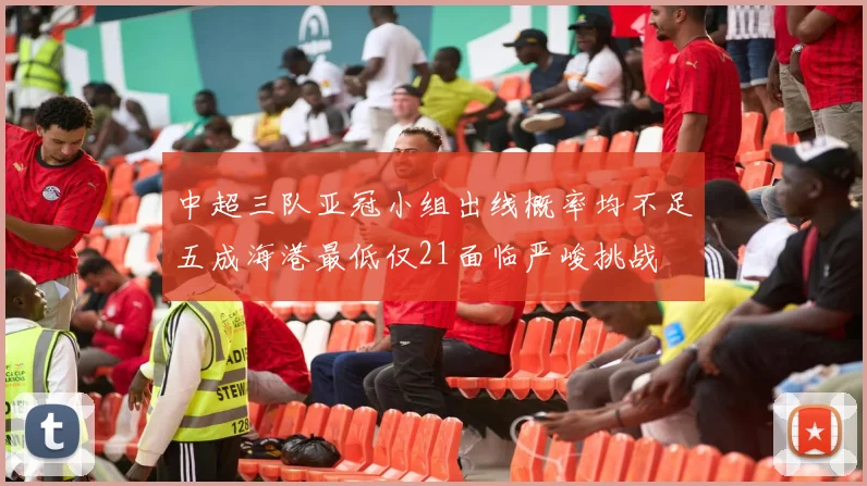 中超三队亚冠小组出线概率均不足五成海港最低仅21面临严峻挑战
